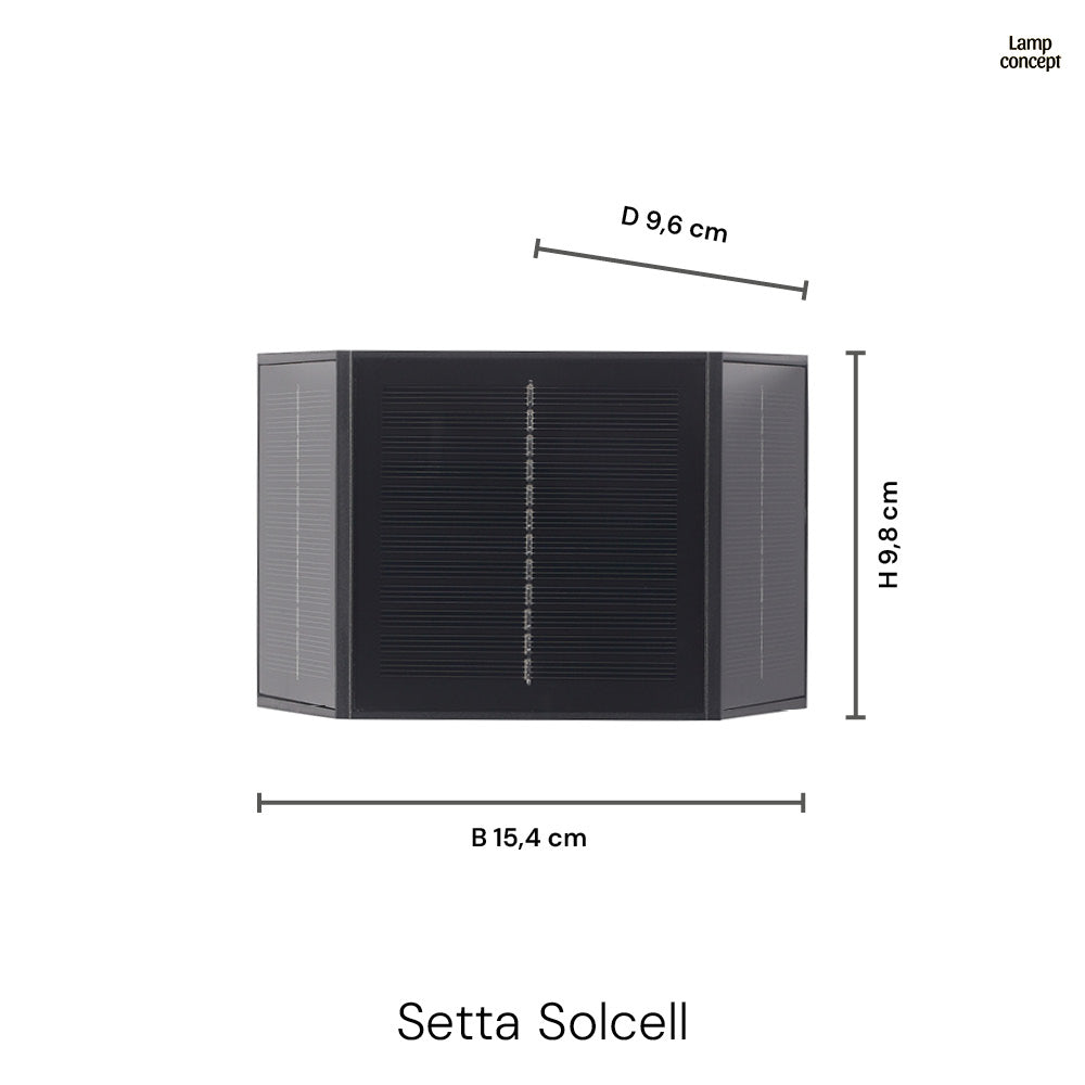 Setta Solar Wandlamp