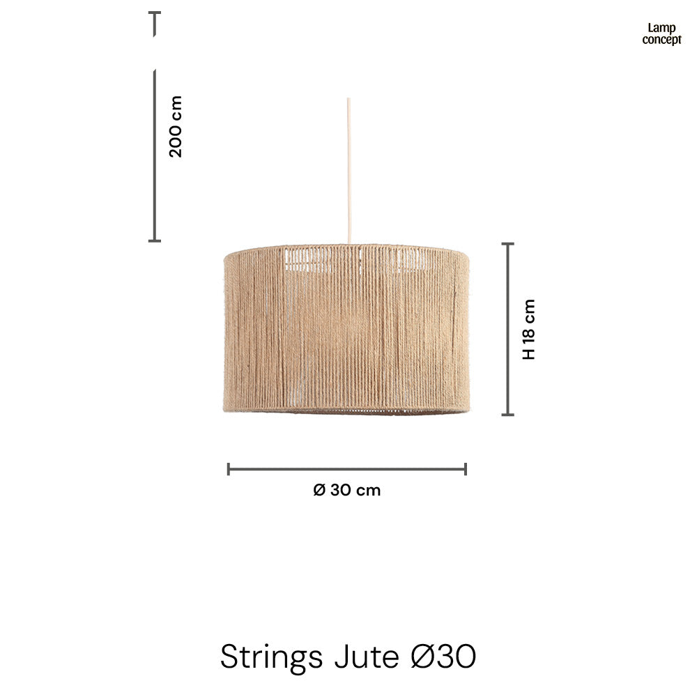 Strings Jute Hanglamp Ø30