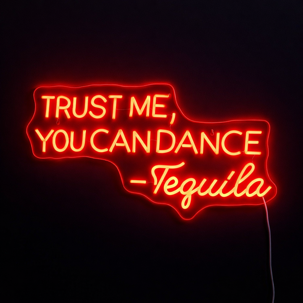 Trust Me You Can Dance Neonskilt - TEST VARIANT