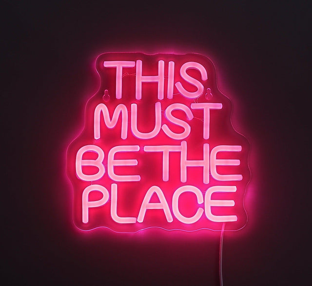 This Must Be The Place Neon Vägglampa-Lampconcept.se