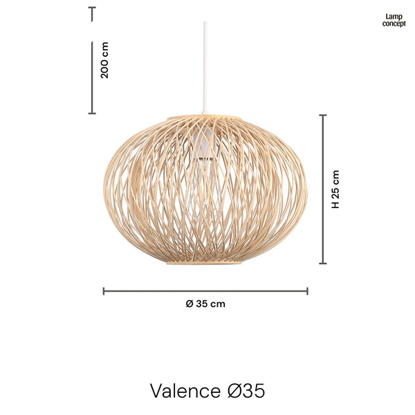Valence Hanglamp Ø35 Zwart