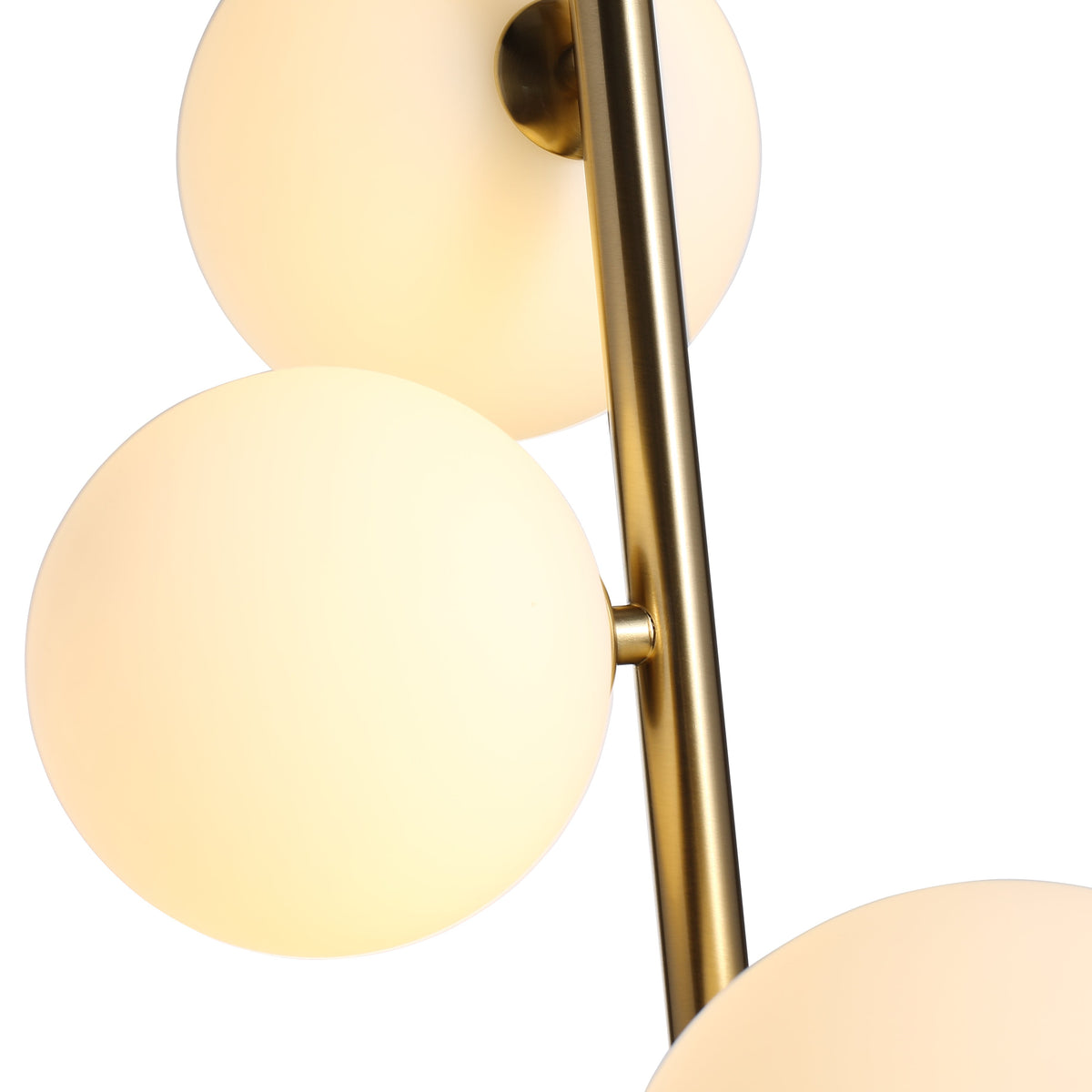 Valencia Hoekhanglamp Messing/Opal