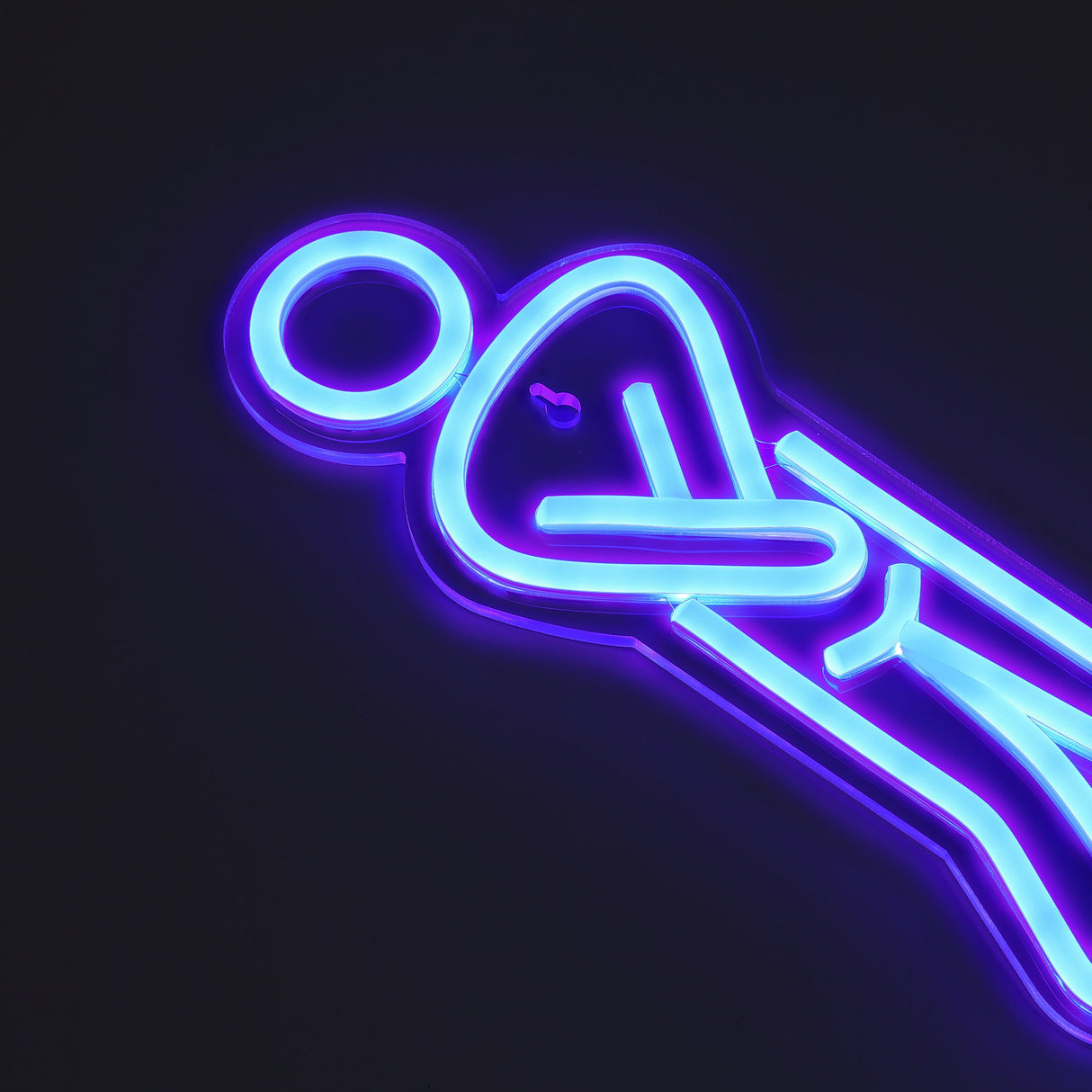 WC Man Neon Væglampe