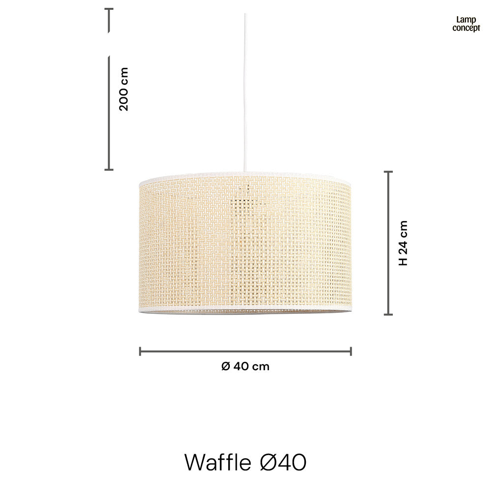 Waffle Hanglamp Ø40