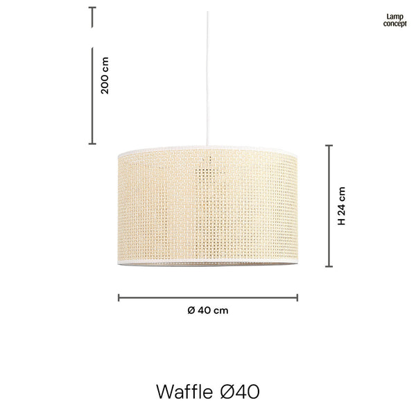 Waffle Hanglamp Ø40