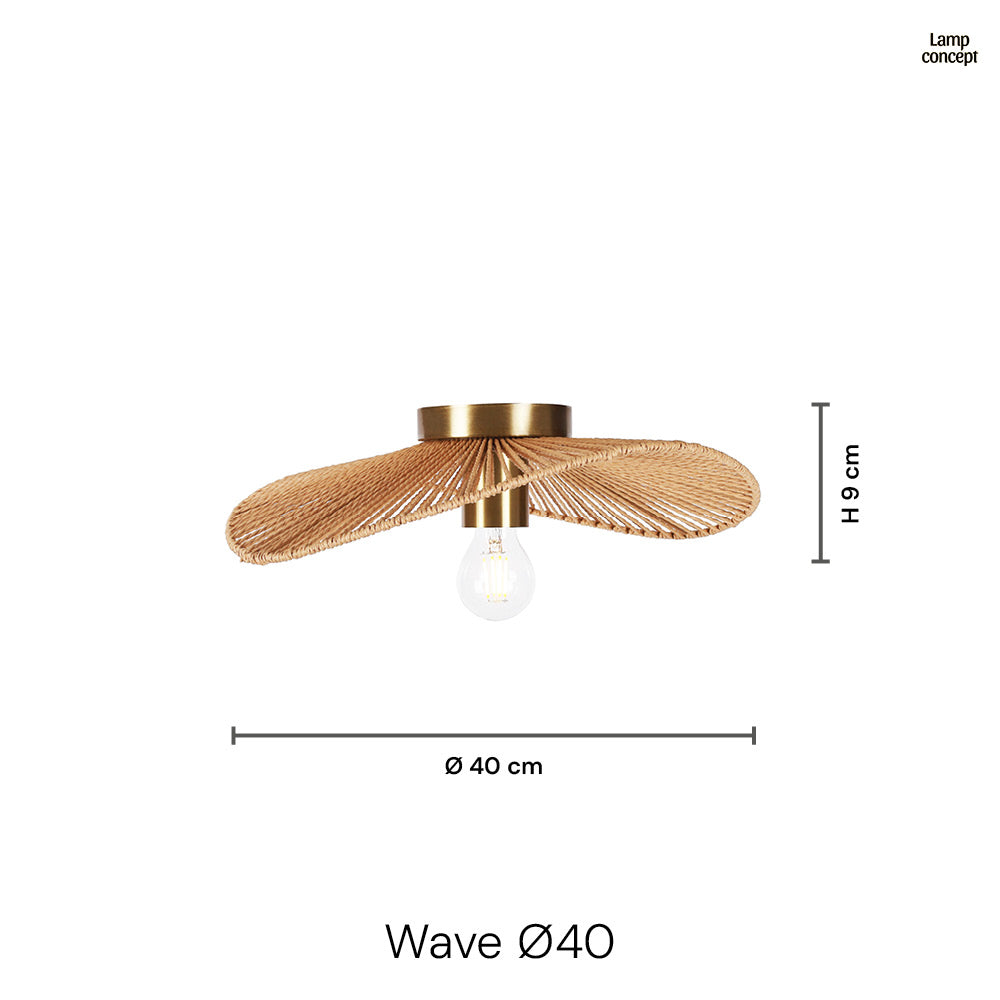 Wave Plafondlamp Ø40