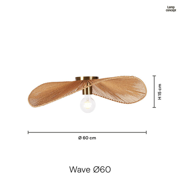 Wave Plafondlamp Ø60