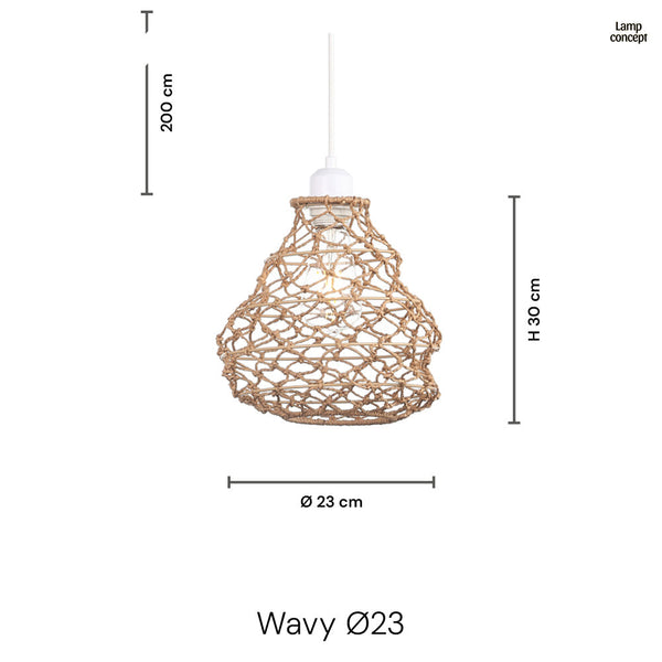 Wavy Hanglamp Ø35 Zwart
