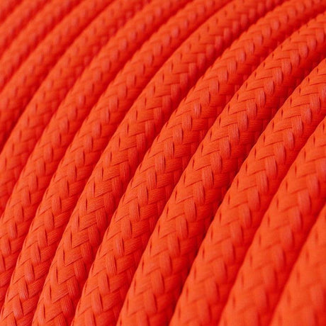 Textilkabel Fluo Orange-Lampconcept.se