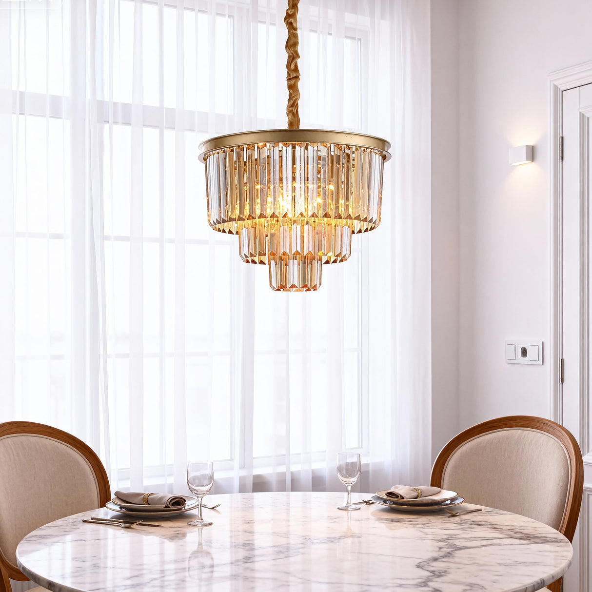 Santorini Kroonluchter Ø40 Amber