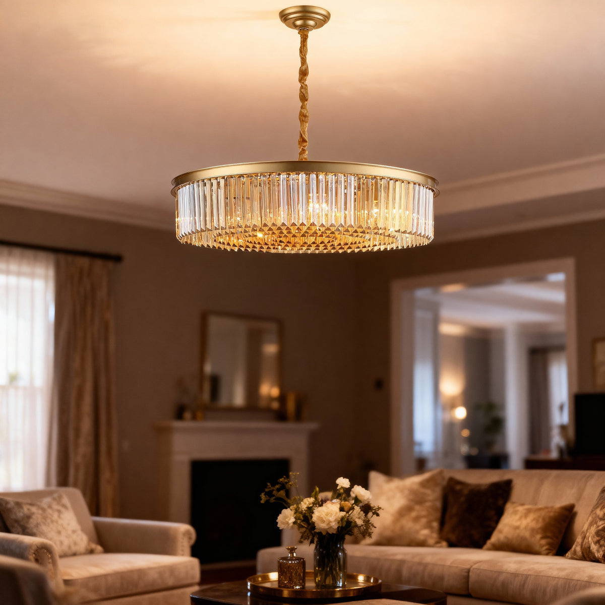 Santorini Kroonluchter Ø75 Amber