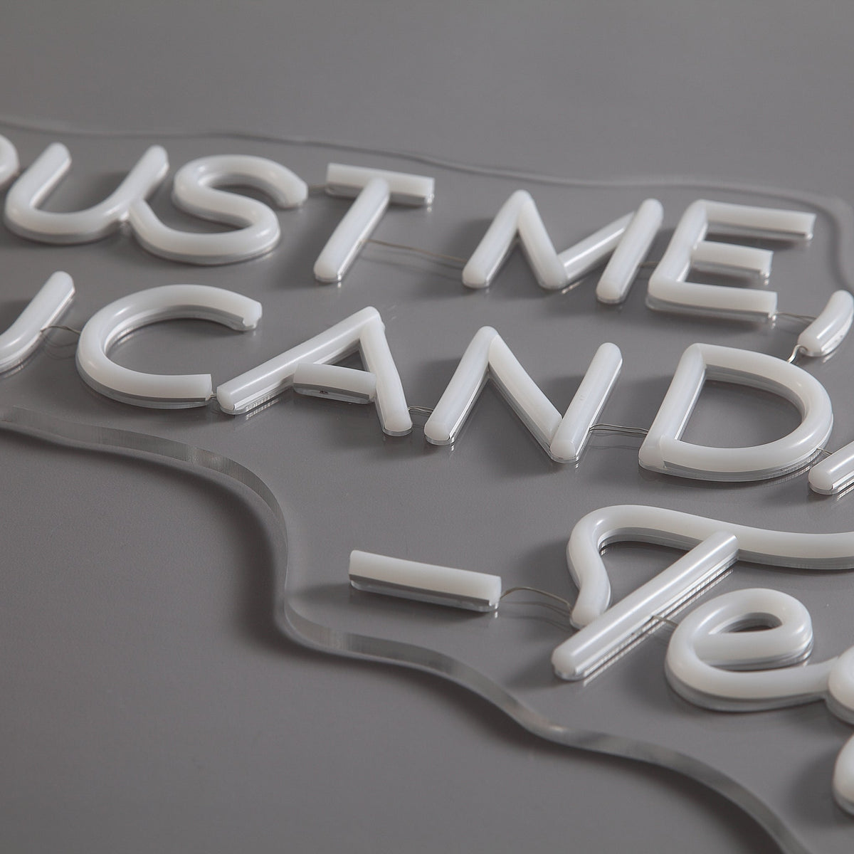 Trust Me You Can Dance Neon Vägglampa Vit-Lampconcept.se