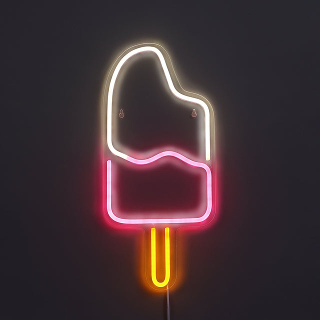 Ice Cream Neon Vägglampa Rosa/Vit-Lampconcept.se