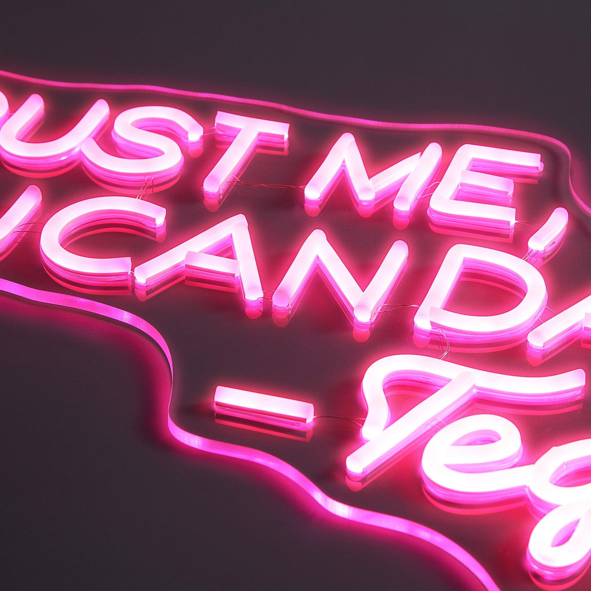 Trust Me You Can Dance Neon vägglampa Rosa-Lampconcept.se