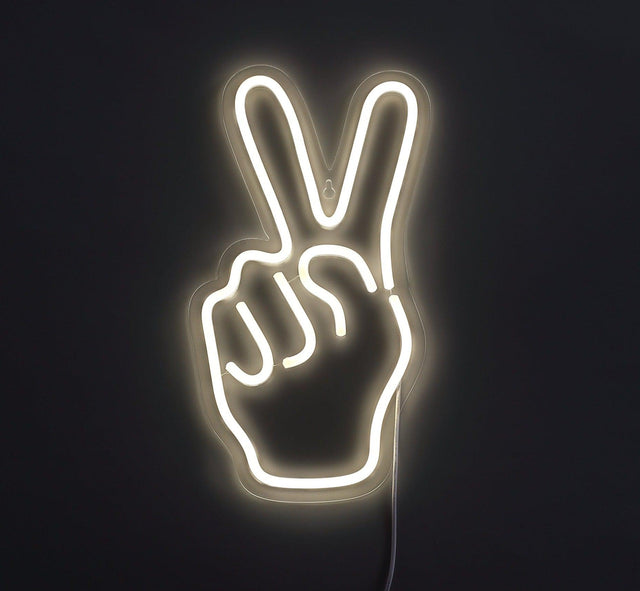 Peace Neon Vägglampa-Lampconcept.se
