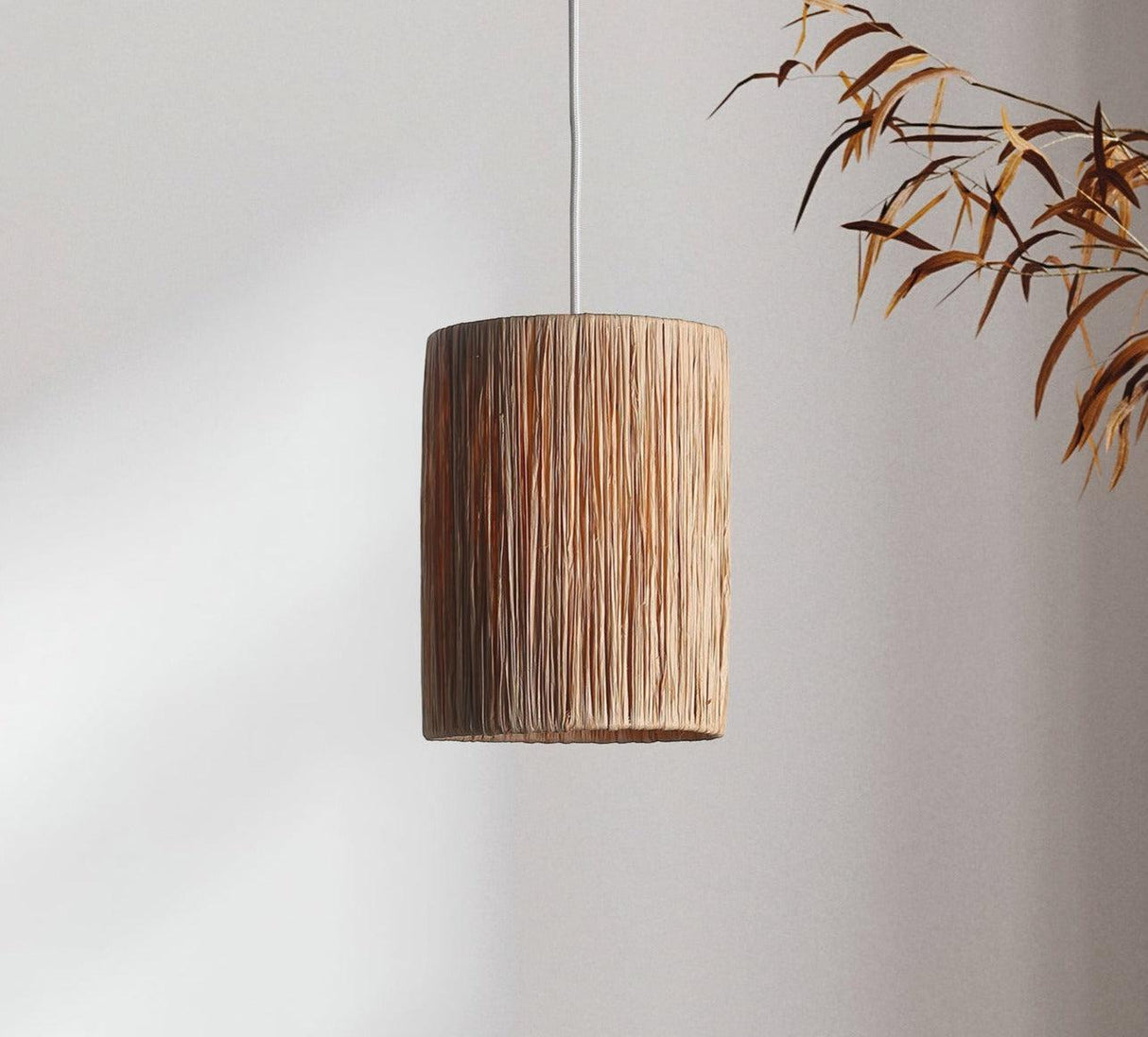 Raffia Taklampa Ø15-Lampconcept.se