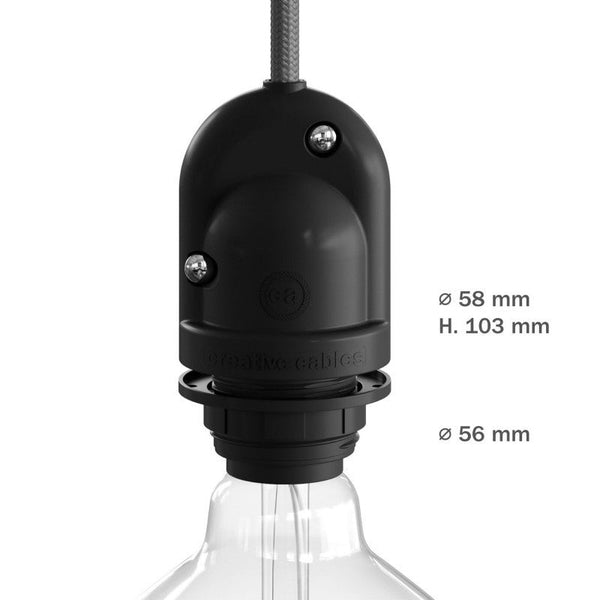 Eiva Utomhusuttag Med Ring Svart-Lampconcept.se