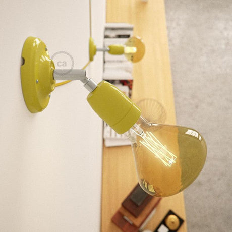 Fermaluce 90° Vägglampa Porslin Gul-Lampconcept.se