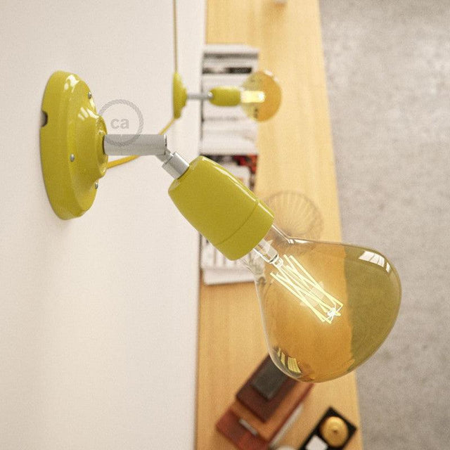 Fermaluce 90° Vägglampa Porslin Gul-Lampconcept.se