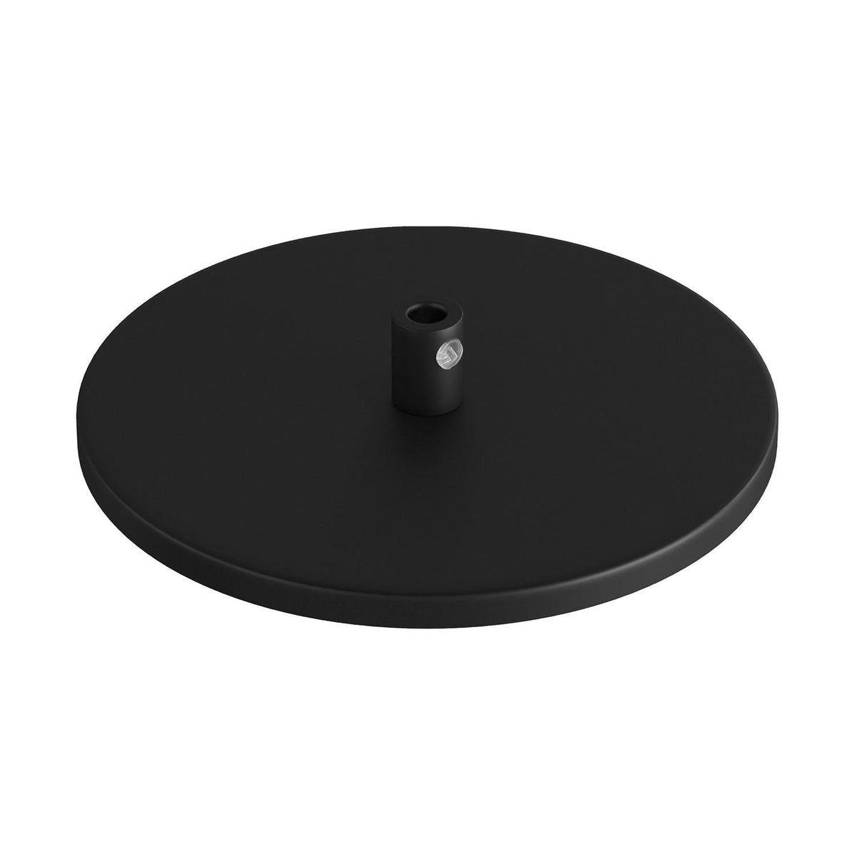 Rosett för 1 Lampa Ø12 Matt Svart Smal