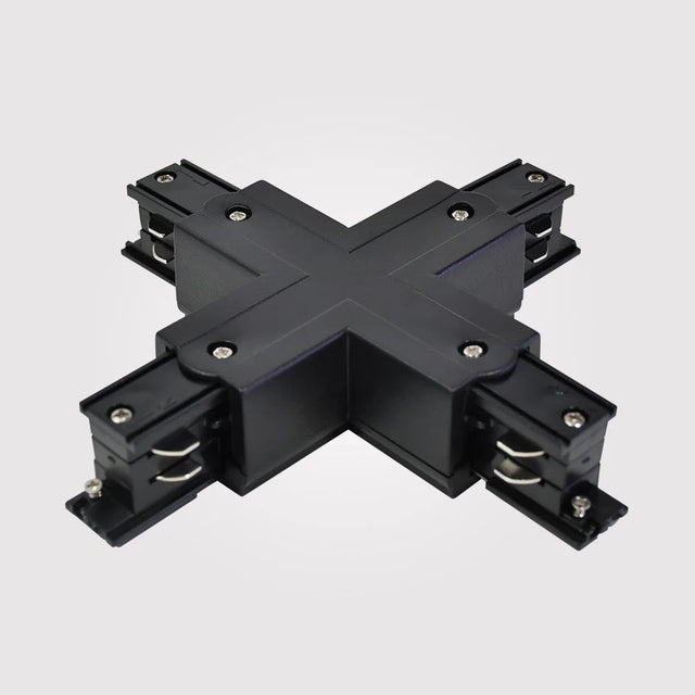 X-Stykke Strømskinne 3-Faset Sort