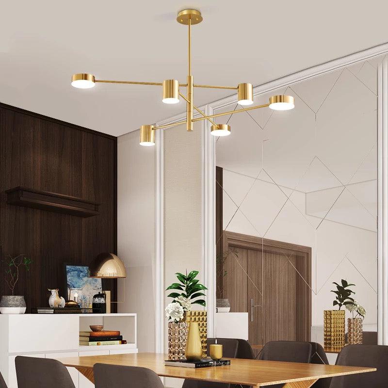 Remdal LED 6-Taklampa Mässing-Lampconcept.se