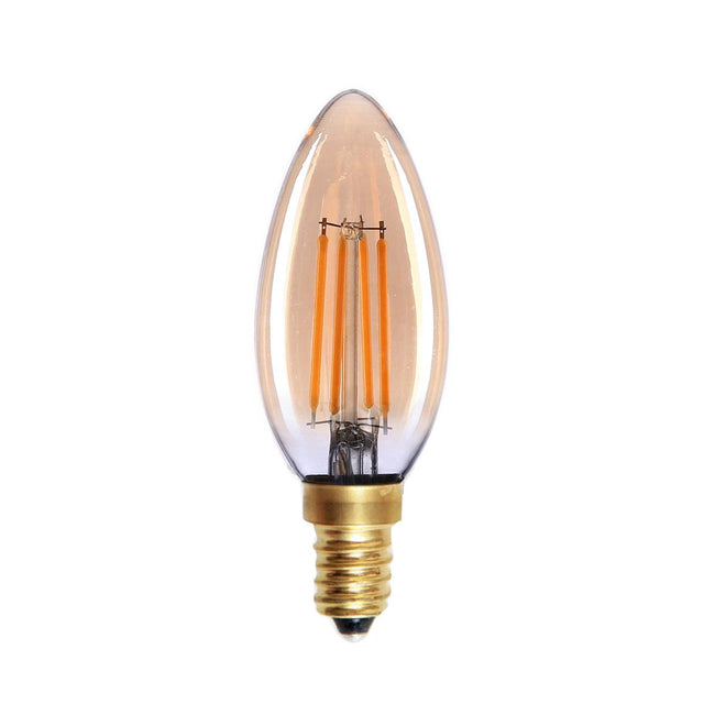 LED E14 4W B35 Dimbar Amber-Lampconcept.se