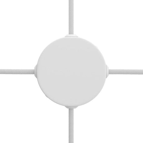 Takkopp 4x Sidohål Matt Vit-Lampconcept.se