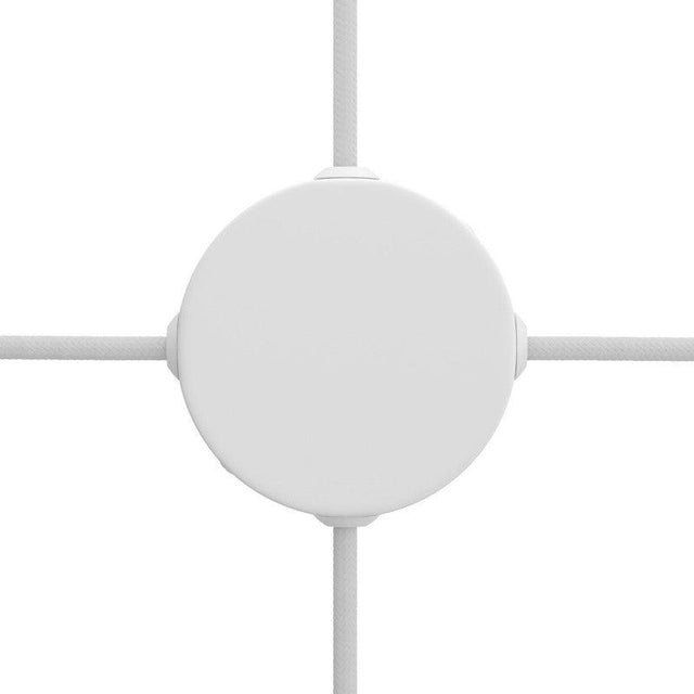 Takkopp 4x Sidohål Matt Vit-Lampconcept.se