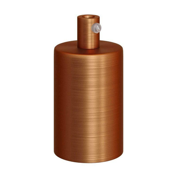 Cylinder Lamphållare Borstad Koppar-Lampconcept.se