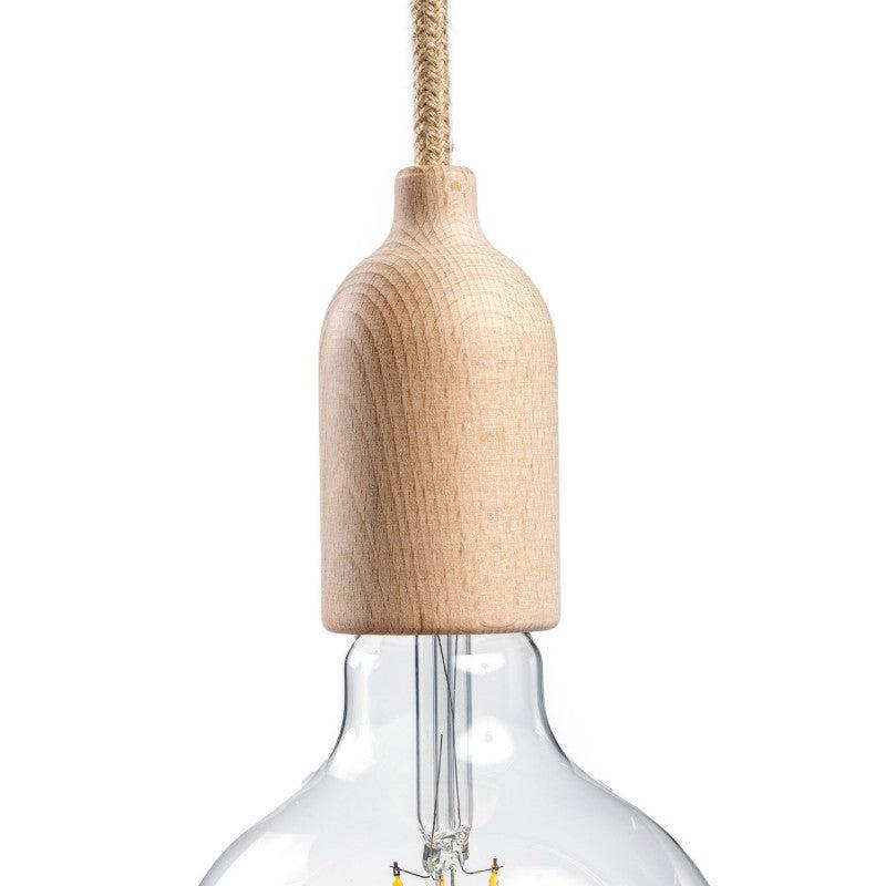 Lamphållare E27 Trä-Lampconcept.se