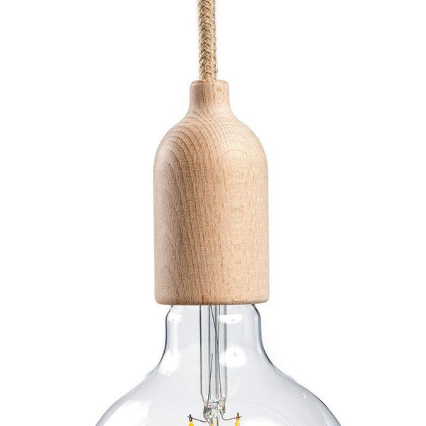 Lamphållare E27 Trä-Lampconcept.se