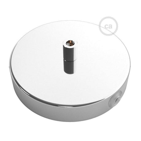 Takkopp För 1 Lampa Ø12 Klar Krom Med Sidohål-Lampconcept.se