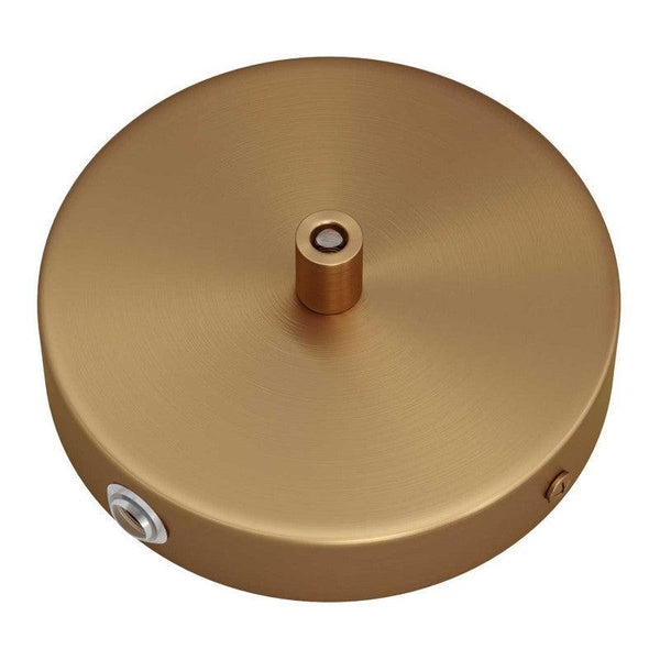 Takkopp För 1 Lampa Ø12 Borstad Mässing Med Sidohål-Lampconcept.se