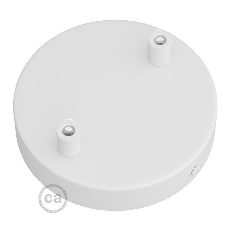 Takkopp För 2 Lampor Ø12 Matt Vit-Lampconcept.se