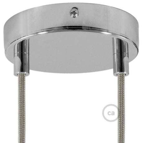 Takkopp För 2 Lampor Ø12 Klar Krom-Lampconcept.se