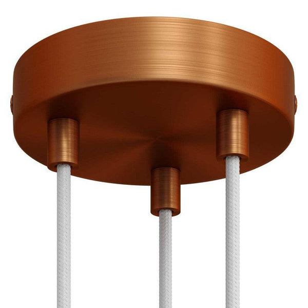 Takkopp För 3 Ø12 Borstad Koppar-Lampconcept.se