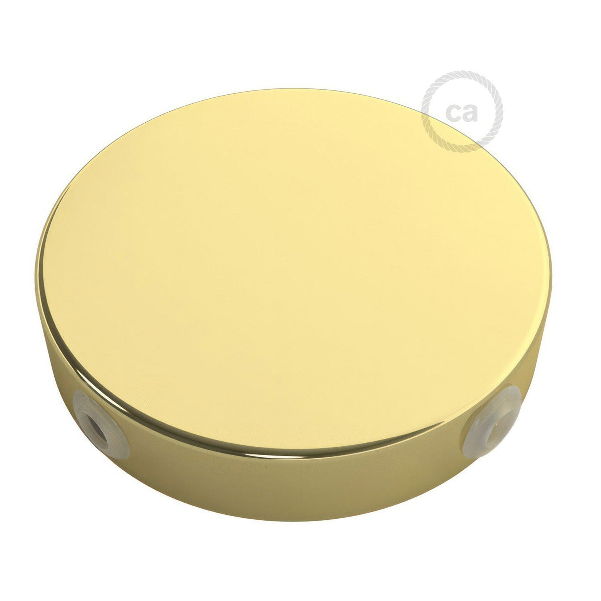 Samlingsrosett med 4 Sidohål Klar Mässing