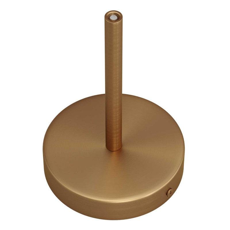 Takkopp För 1 Lampa Med 15cm Skaft Borstad Mässing-Lampconcept.se