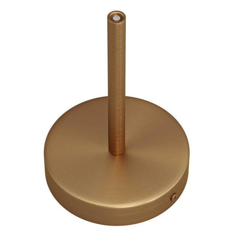 Takkopp För 1 Lampa Med 15cm Skaft Borstad Mässing-Lampconcept.se