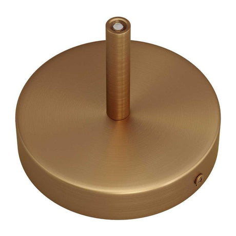 Takkopp För 1 Lampa Med 7cm Skaft Borstad Mässing-Lampconcept.se