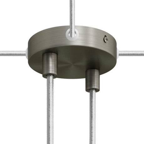 Takkopp För 2 Lampor Ø8.3 Borstad Krom-Lampconcept.se