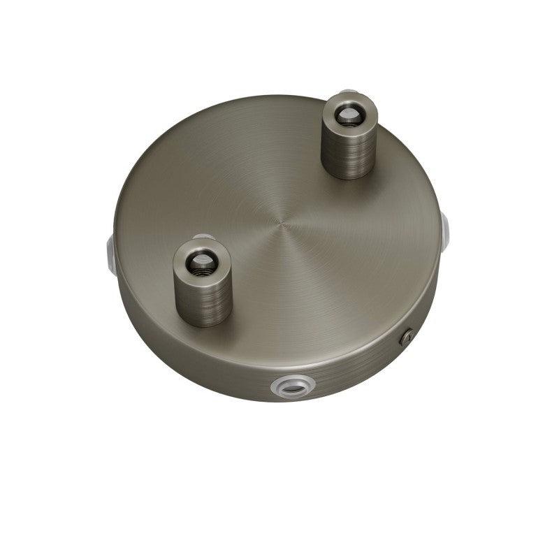 Takkopp För 2 Lampor Ø8.3 Borstad Krom-Lampconcept.se