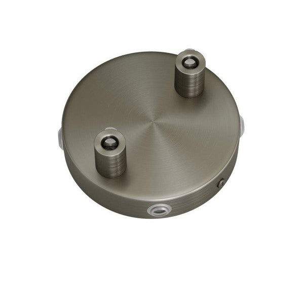 Takkopp För 2 Lampor Ø8.3 Borstad Krom-Lampconcept.se