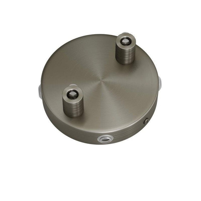 Takkopp För 2 Lampor Ø8.3 Borstad Krom-Lampconcept.se