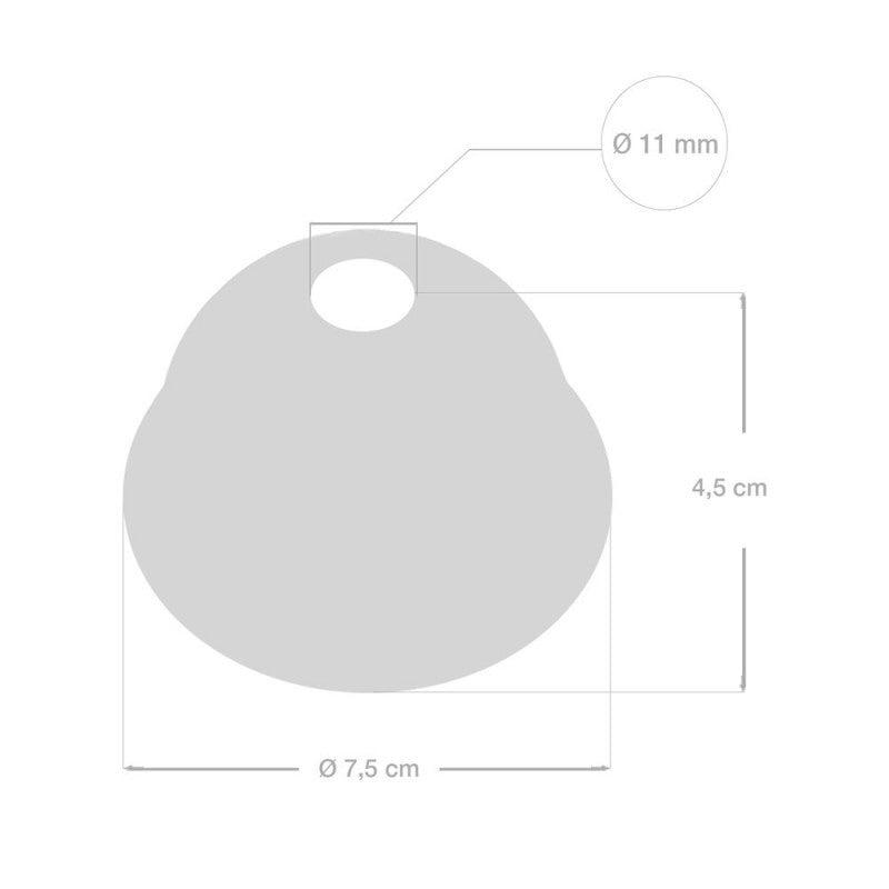 Mini Takkopp Keramik Vit-Lampconcept.se