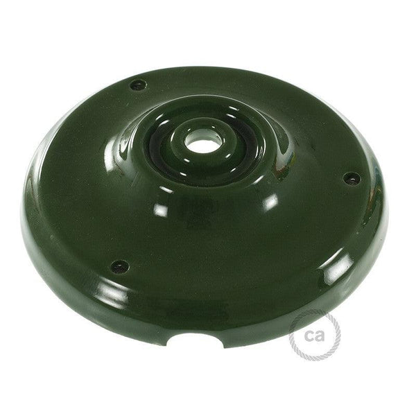 Porslin Takkopp Ø10,5 Grön-Lampconcept.se