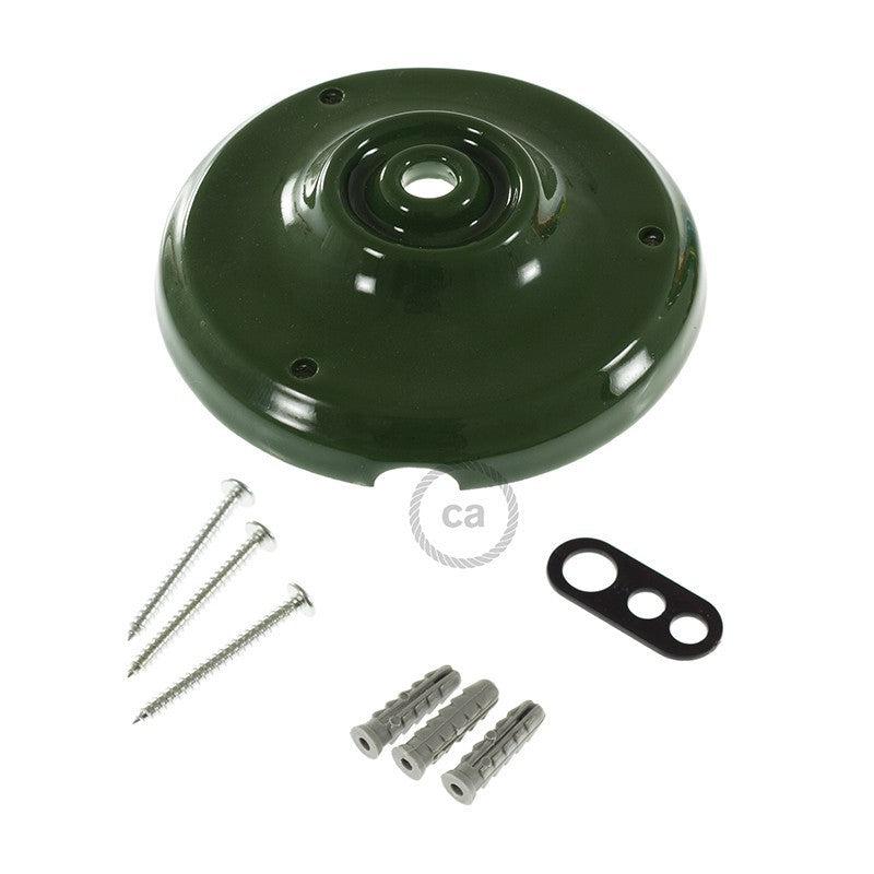 Porslin Takkopp Ø10,5 Grön-Lampconcept.se