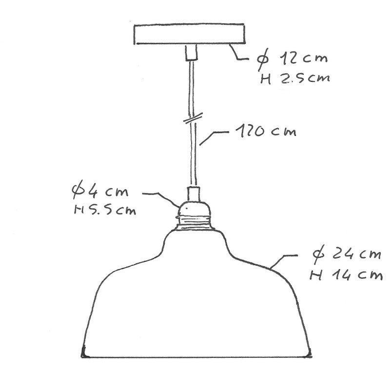 Ceramic Taklampa Grå-Lampconcept.se