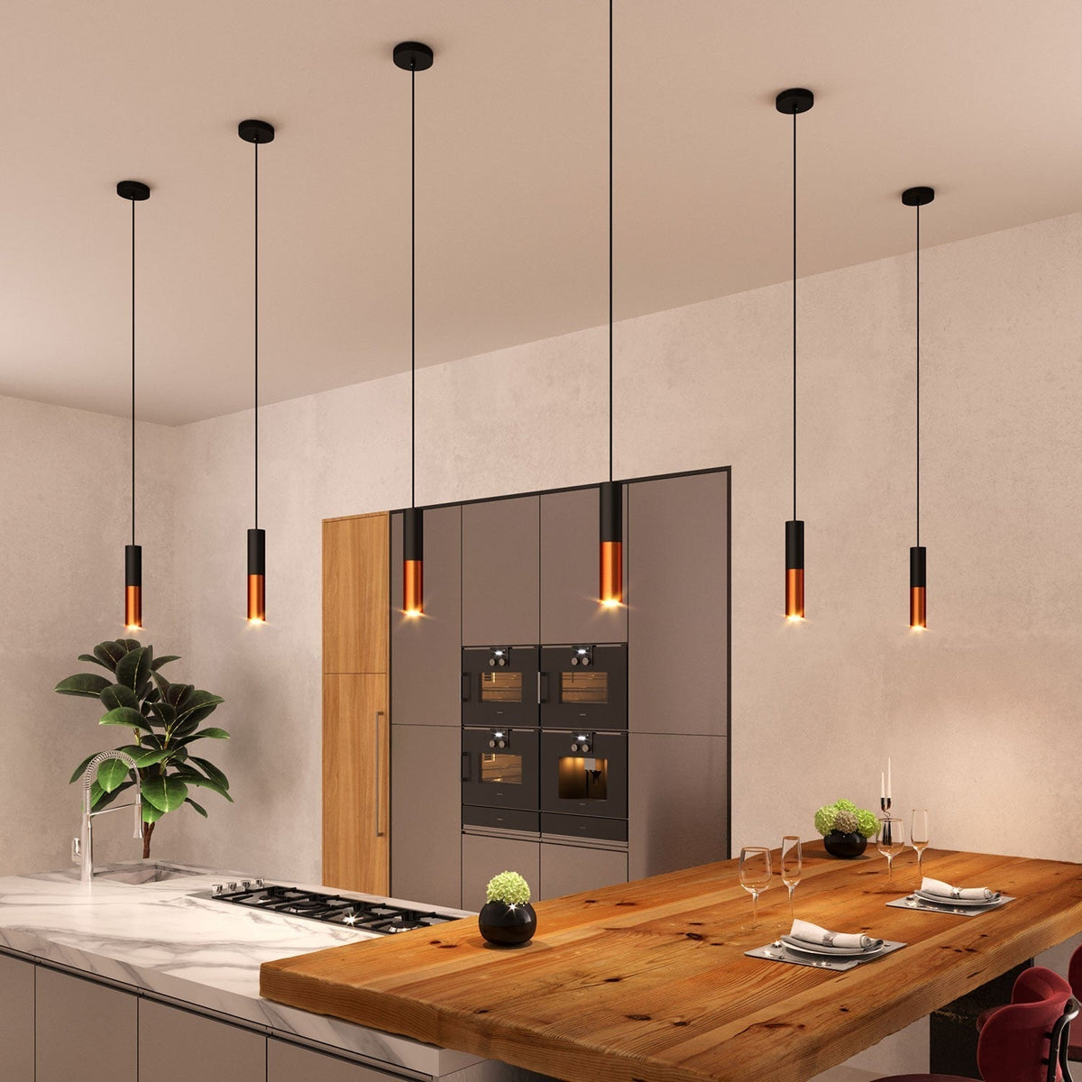 Creative Cables Tube Koppar/Svart-Lampconcept.se